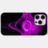 FRACTALバラ、紫バイオレットブラック Case-Mate iPhoneケース (裏面 (横))