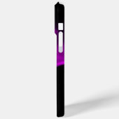 FRACTALバラ、紫バイオレットブラック Case-Mate iPhoneケース (裏面 / 左)