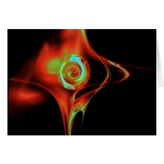 FRACTALバラ、赤緑の青 (正面横)