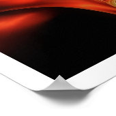 FRACTALバラ、赤緑の青 ポスター (角)