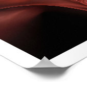 FRACTALバラ、赤褐色 ポスター (角)