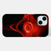 FRACTALバラ、赤黒 Case-Mate iPhoneケース (裏面 (横))