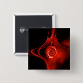 FRACTALバラ、赤、黒 缶バッジ (正面&裏面)