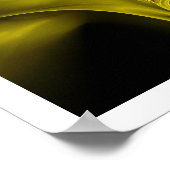 FRACTALバラ、黄色 ポスター (角)