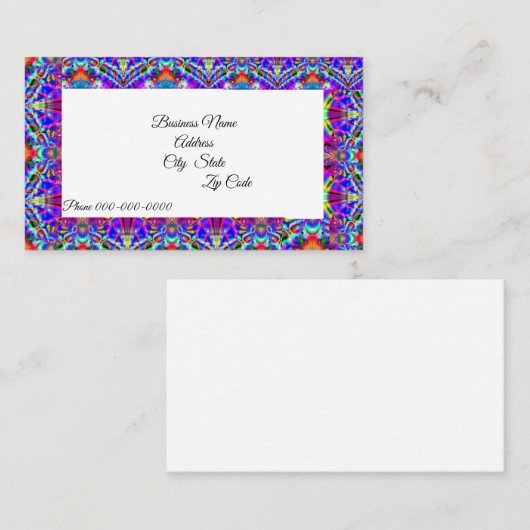 Fractal 125名刺 名刺 (正面/裏面)