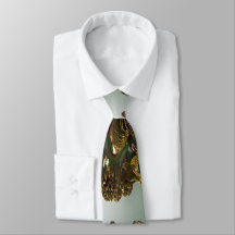 Fractal 3D Sci fi futuristic Meteorite Tie
