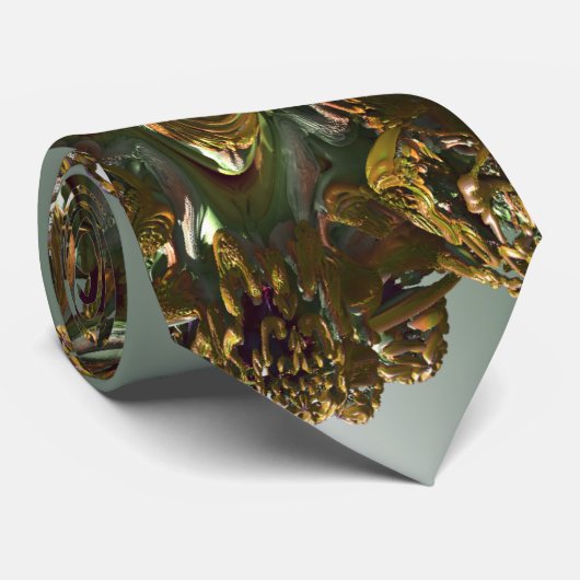 Fractal 3D Sci fi futuristic Meteorite Tie ネクタイ (ロール)