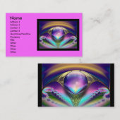 Fractal_Art_30 、名前、アドレス1 、アドレス2 、コン… 名刺 (正面/裏面)