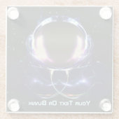 Fractal Astronaut ガラスコースター (裏面)