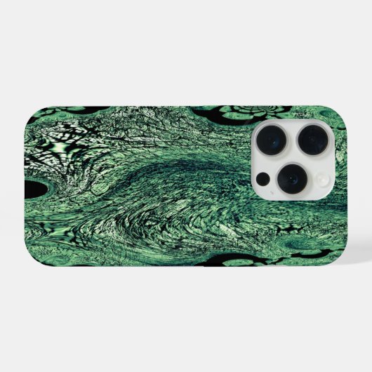 Fractal Bloom – Botanical Vortex iPhoneケース (裏面横)