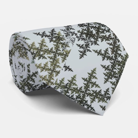 Fractal Camouflage - Winter ネクタイ (ロール)