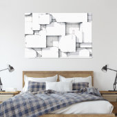 Fractal Connections キャンバスプリント (インサイチュ (寝室))