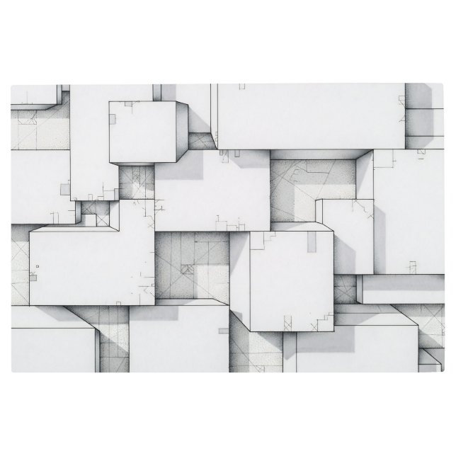 Fractal Connections メタルプリント (正面)