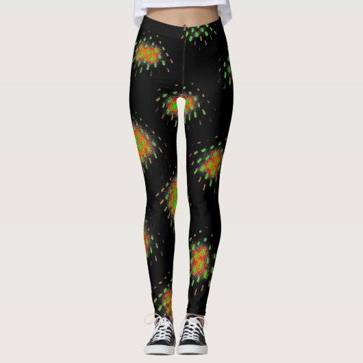 Fractal Energy Burst Leggings レギンス (正面)