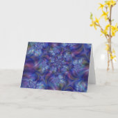 Fractal Essence Greeting Card カード (黄色い花)