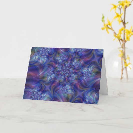 Fractal Essence Greeting Card カード (黄色い花)