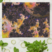 Fractal Firestorm Sphere キッチンタオル (折り畳み)