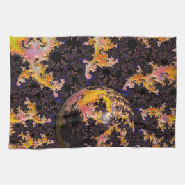 Fractal Firestorm Sphere キッチンタオル