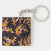Fractal Firestorm Sphere キーホルダー (裏面)