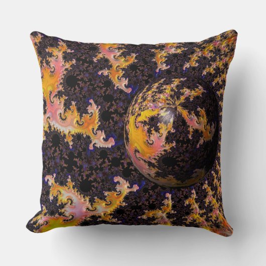 Fractal Firestorm Sphere クッション (正面)