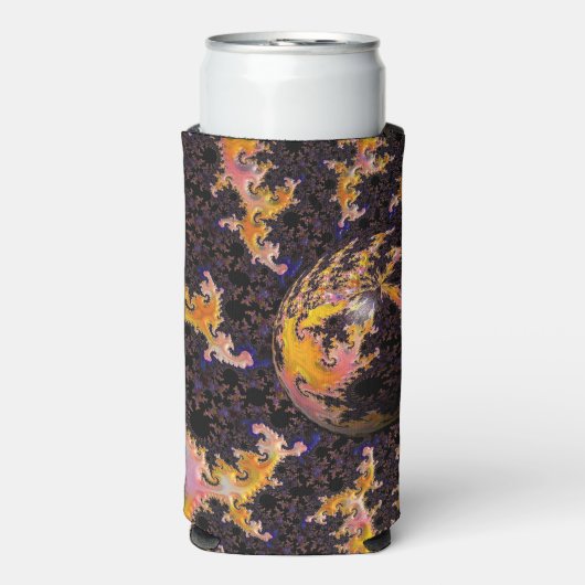 Fractal Firestorm Sphere スリム缶クーラー (Seltzer正面)