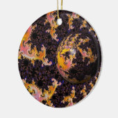 Fractal Firestorm Sphere セラミックオーナメント (左)
