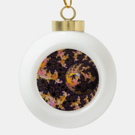 Fractal Firestorm Sphere セラミックボールオーナメント