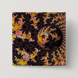 Fractal Firestorm Sphere 缶バッジ