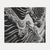 Fractal Flow フリースブランケット (正面(横))