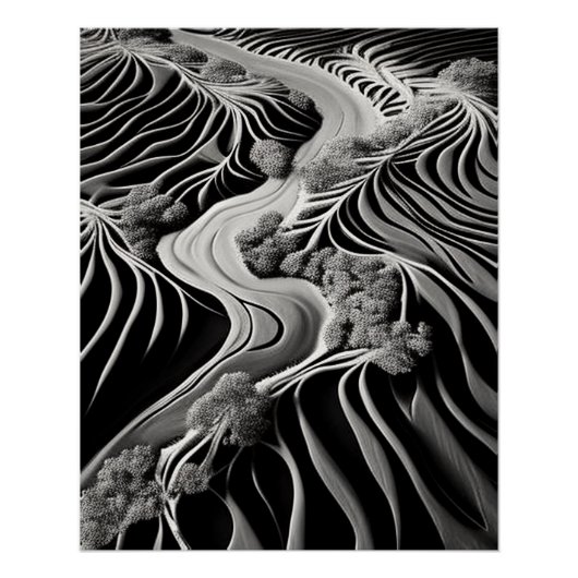 Fractal Flow ポスター (正面)