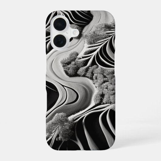 Fractal Flow iPhone 16ケース (裏面)