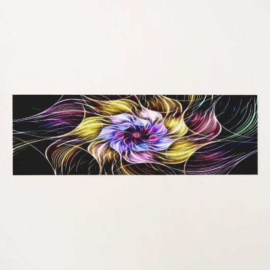 fractal flower ヨガマット (裏面(横))