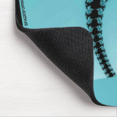 Fractal Garden azure マウスパッド (コーナー)