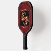 Fractal Gratitude Sports Paddle: Nice Day Energy P ピックルボールラケット (左)