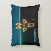 Fractal Inuit Hunter – カナダ アクセントクッション (正面(垂直))