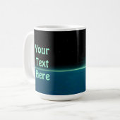 Fractal Inuit Hunter – カナダ コーヒーマグカップ (正面左)