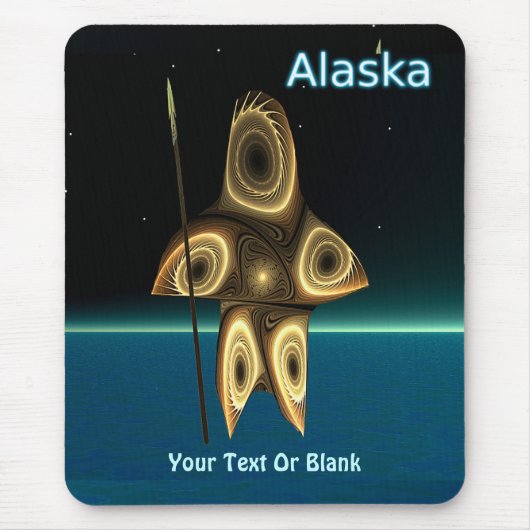 Fractal Inuit Hunter マウスパッド (正面)