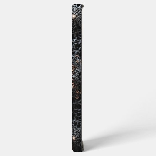 Fractal Mandala Cosmic Starburst Samsung S22 Ultra Galaxyケース (左側面)