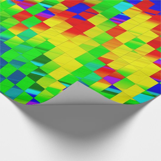 ~ Fractal Pattern MULTICOLORED Shades ~ ラッピングペーパー (角)