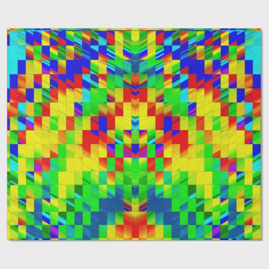 ~ Fractal Pattern MULTICOLORED Shades ~  ラッピングペーパー (フラット)