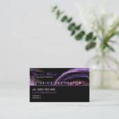 Fractal PinkPurple名刺 名刺 (スタンド正面)