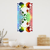 Fractal Yin Yang Mirror ポスター (キッチン)