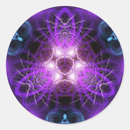 FractalART 001シール ラウンドシール (正面)