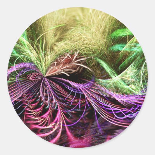 fractalart #100シール ラウンドシール (正面)