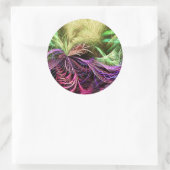 fractalart #100シール ラウンドシール (バッグ)