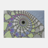 Fractale texture feuille ドアマット (正面)
