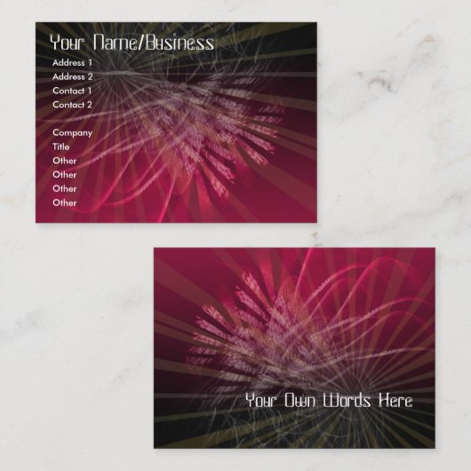 Fractaliata名刺 名刺 (正面/裏面)