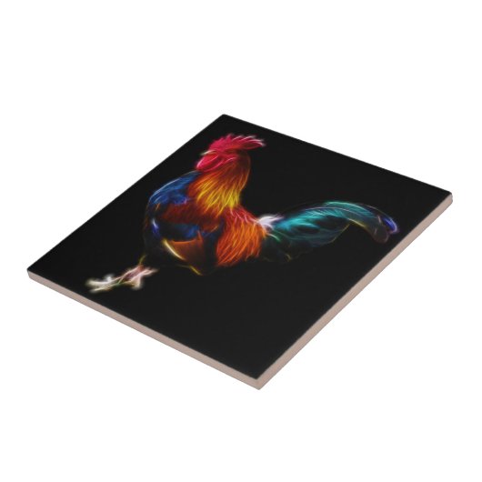 FractaliusのLeghornのオンドリ タイル (側面)