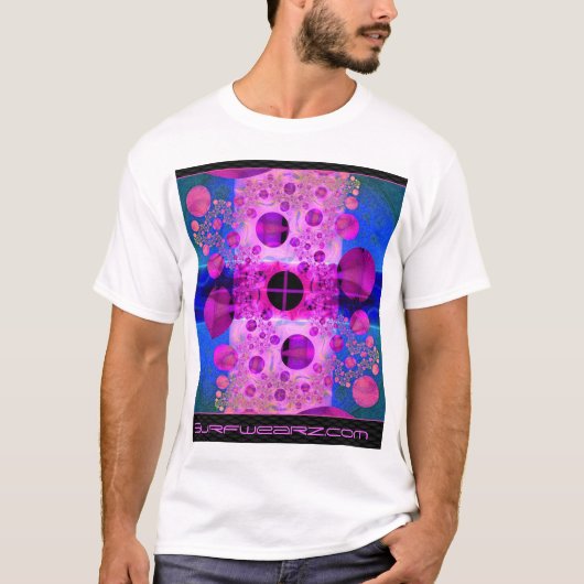 Fractalizationのろうけつ染めのワイシャツ Tシャツ (正面)