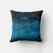 Fractaloidの青い装飾用クッション クッション (裏面)